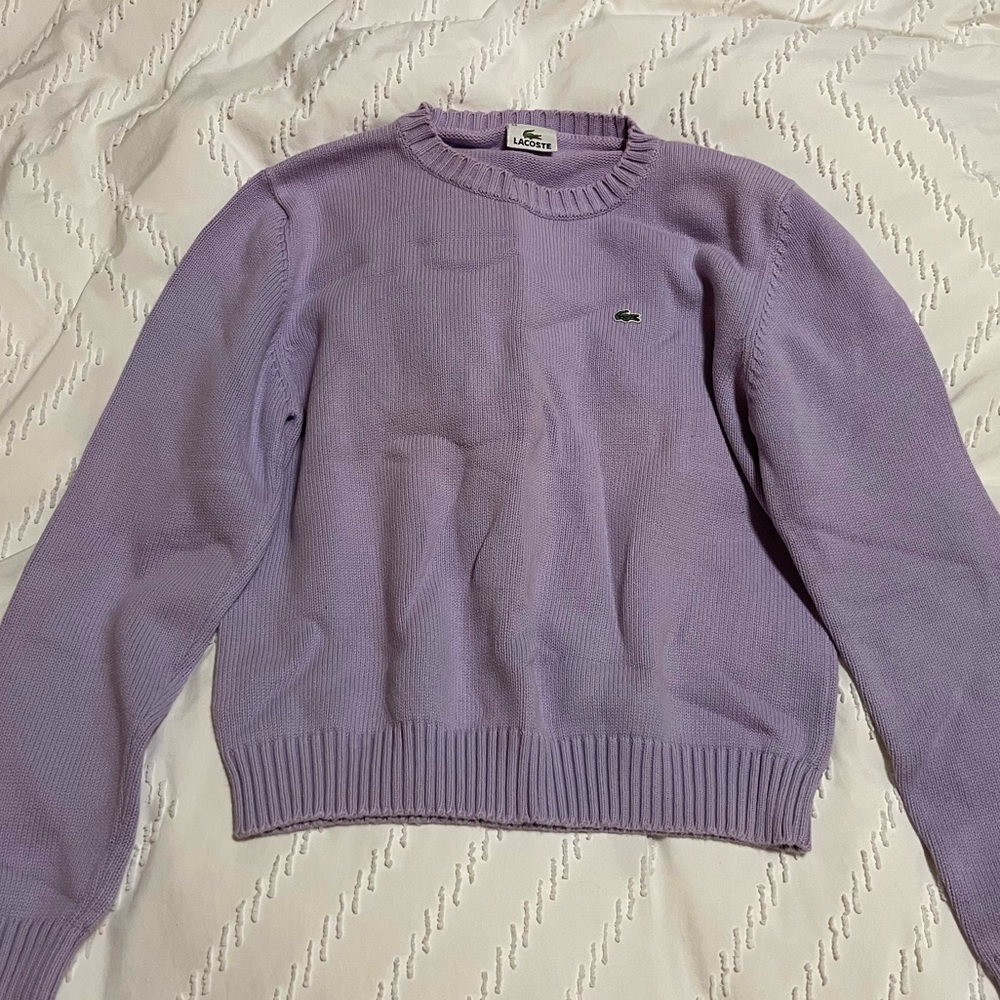 Lilac Lacoste knit sweater